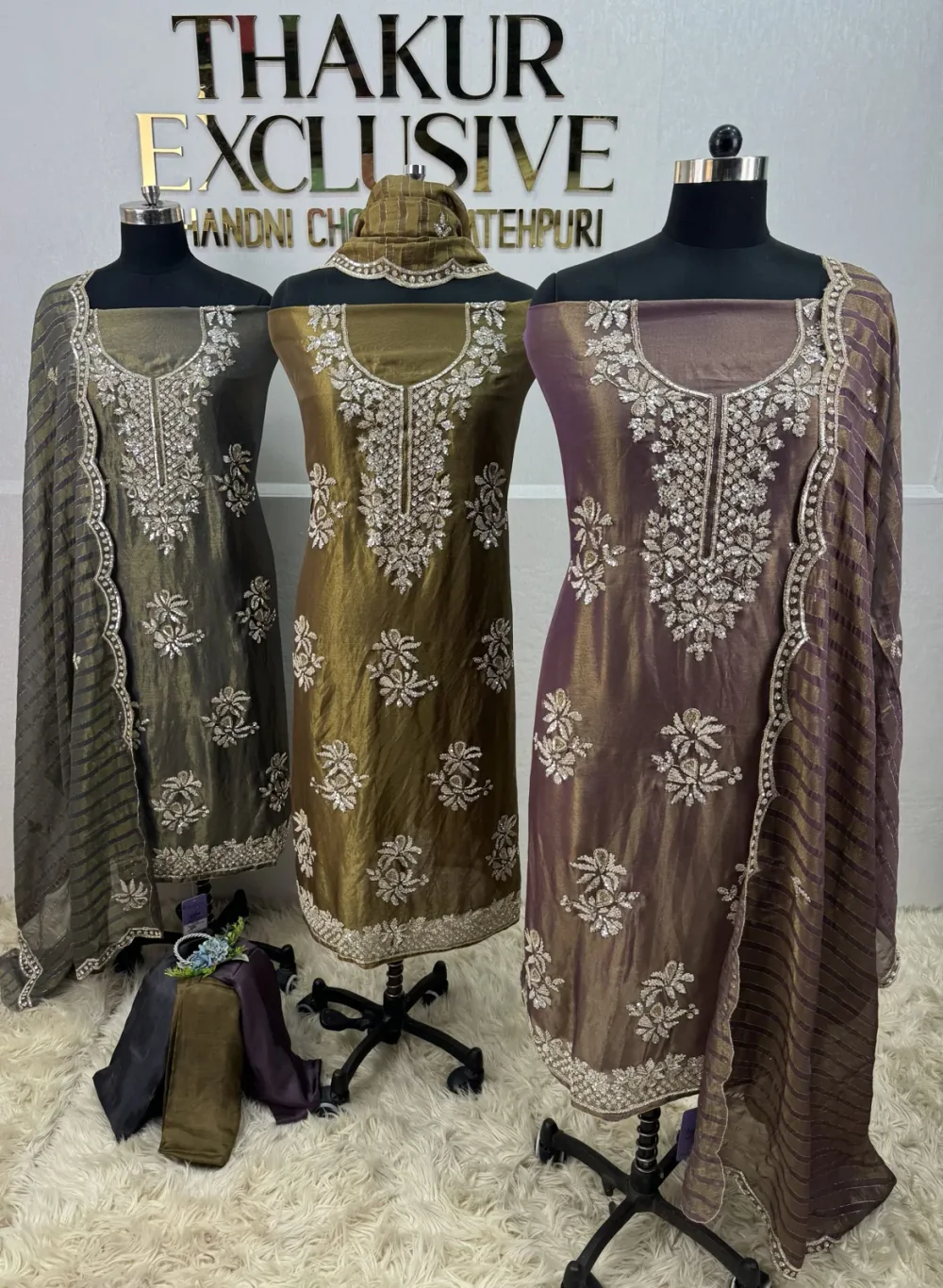 Embroidery detail from the Nistara collection